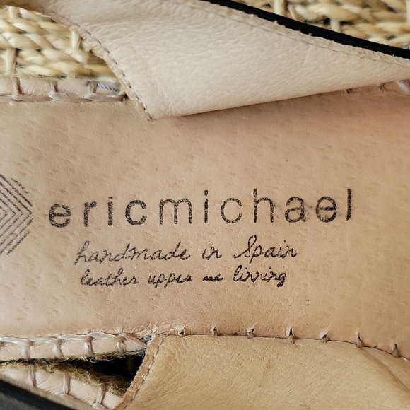Eric Michael Gray Snak Skin Leather Espadrilles with Comfortable Design - Picture 8 of 9